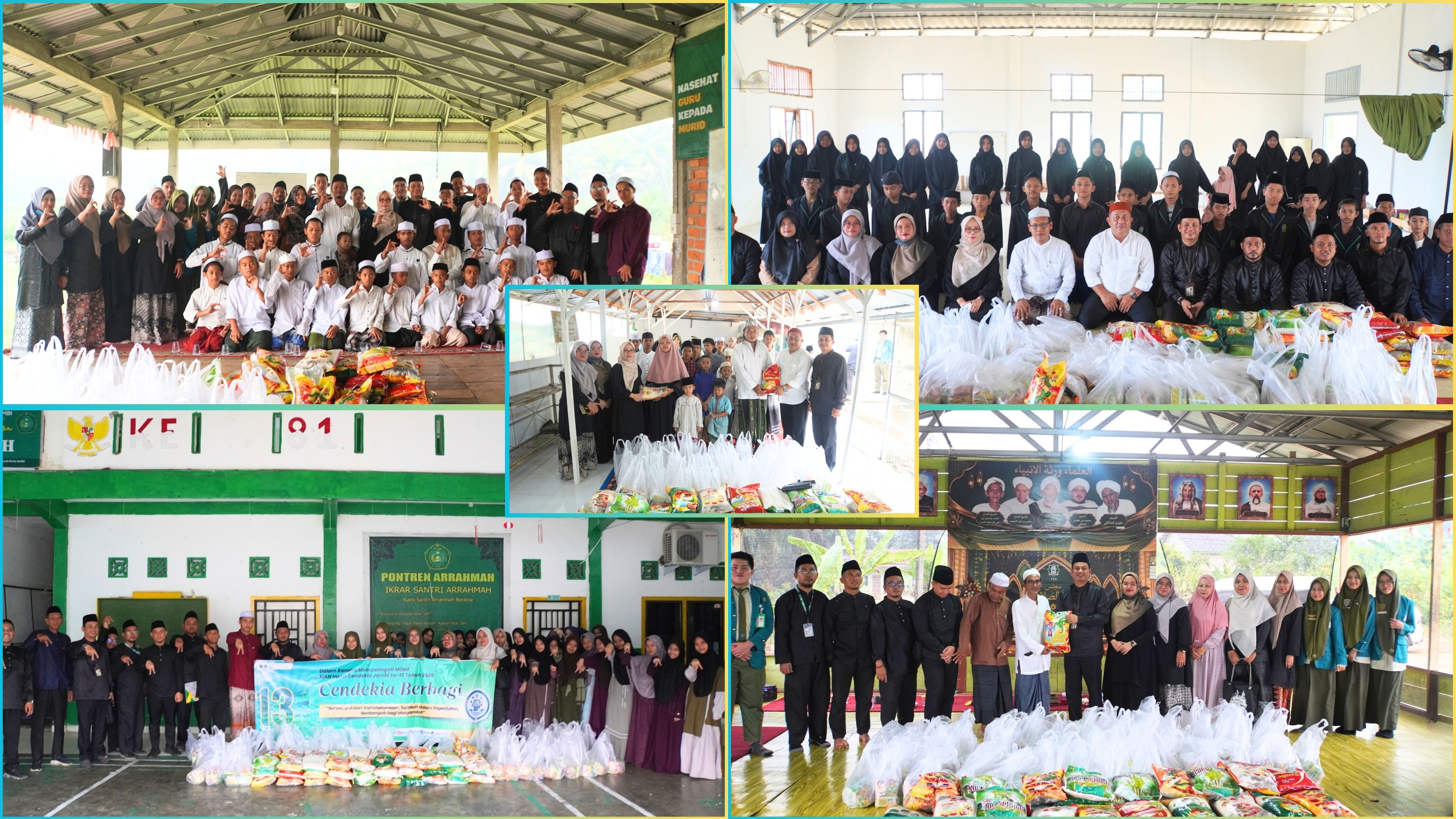 Cendekia Berbagi, 250 Paket Sembako Hadir untuk Lima Pondok Pesantren di Jambi