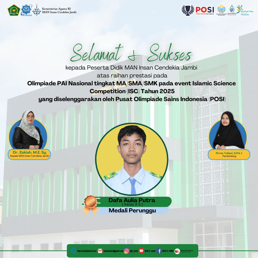 Dafa Aulia Putra Tambahkan Medali Perunggu untuk MAN IC Jambi