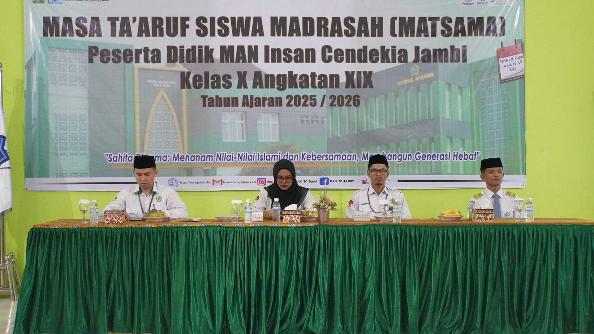 MATSAMA 2025 MAN IC Jambi: Perkuat Karakter Siswa Baru Berbasis Moderasi dan Cinta