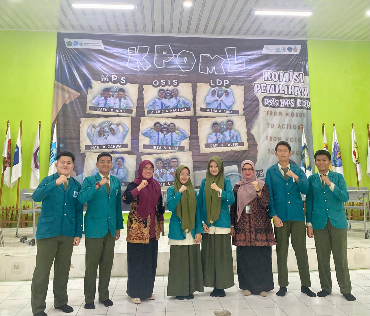 Paslon OSIS, MPS, dan LDP 2025 Tawarkan Visi-Misi Gemilang  untuk Masa Depan MAN IC Jambi