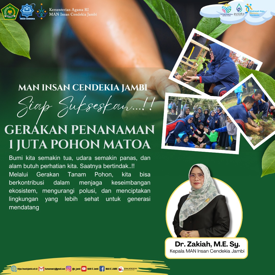 Satu Pohon, Sejuta Harapan: MAN IC Jambi Siap Sukseskan Gerakan Tanam Pohon Matoa