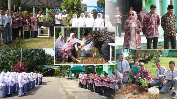 MAN IC Jambi Tanam Pohon Matoa, Wujudkan Lingkungan Hijau dan Edukatif