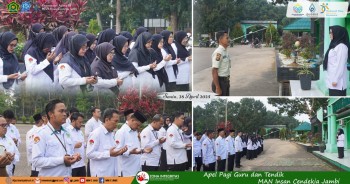 Kepala MAN IC Jambi Ajak Seluruh Warga Madrasah Lebih Proaktif dalam Setiap Program
