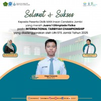 Diego Fernando Raih Juara 1 Olimpiade Fisika di International Tarbiyah Championship 2025