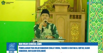 Meneladani Keteguhan Iman Sahabat Rasul, Kajian Ramadhan MAN IC Jambi Menggugah Kesadaran Beribadah