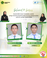 Murid MAN IC Jambi Raih Juara 1 dan 2 pada Nuansa Matematika  UIN STS Jambi 2026