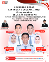 PASKIBRA MAN INSAN CENDEKIA JAMBI SIAP TUGAS DI UPACARA HUT RI KE-81 TINGKAT KABUPATEN MUARO JAMBI