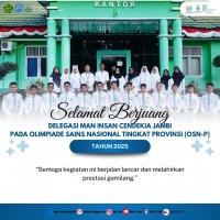 Selamat Berjuang, 18 Siswa MAN IC Jambi Siap Berlaga di Olimpiade Sains Nasional Tingkat Provinsi 2025