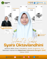 Tekun Berproses, Syara Oktaviandhini Alumni MAN Insan Cendekia Jambi Raih Beasiswa Indonesia Bangkit dan Lanjut ke UGM