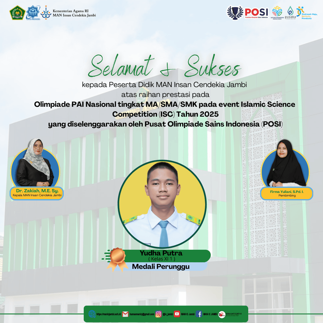 Yudha Putra Persembahkan Medali Perunggu untuk MAN IC Jambi